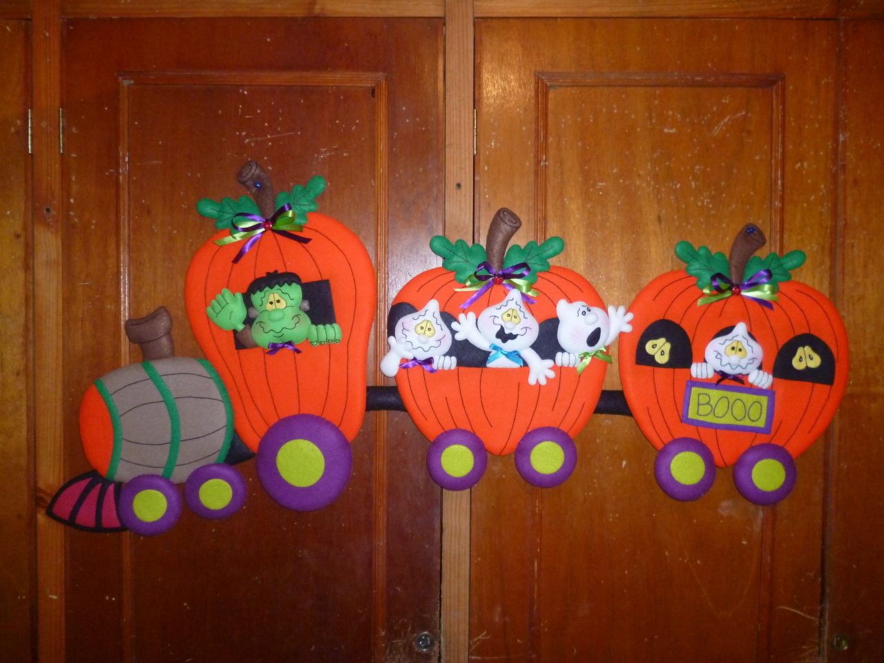 Calabazas de fieltro para halloween