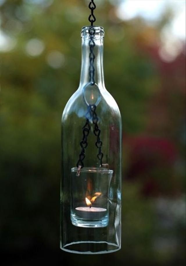 Reciclar botellas de vidrio en casa
