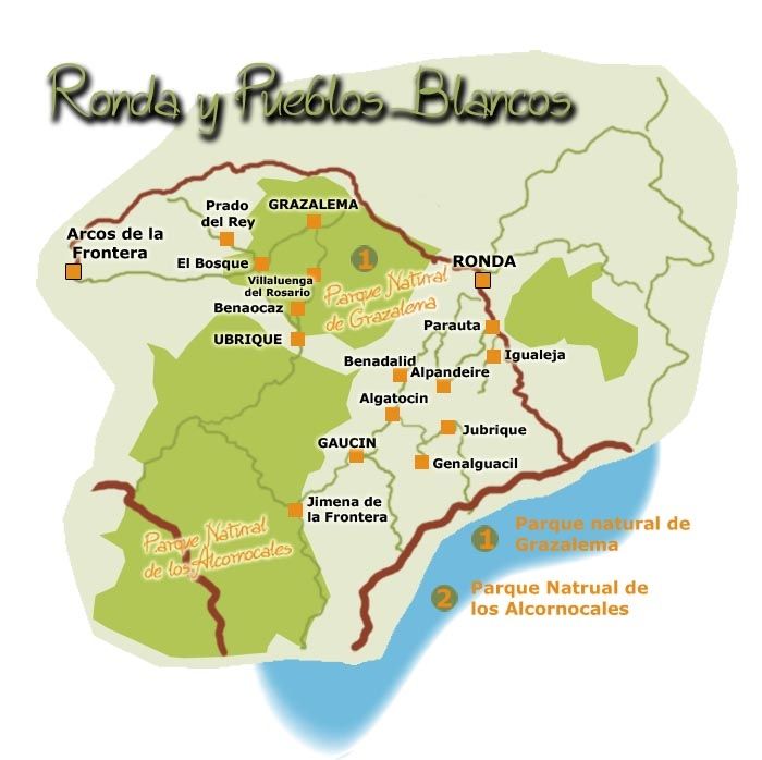 Ruta de los pueblos blancos de andalucia