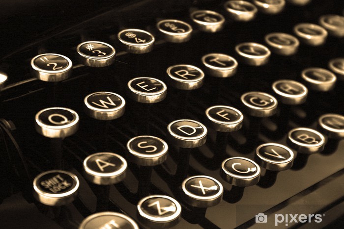 Teclas de maquina de escribir
