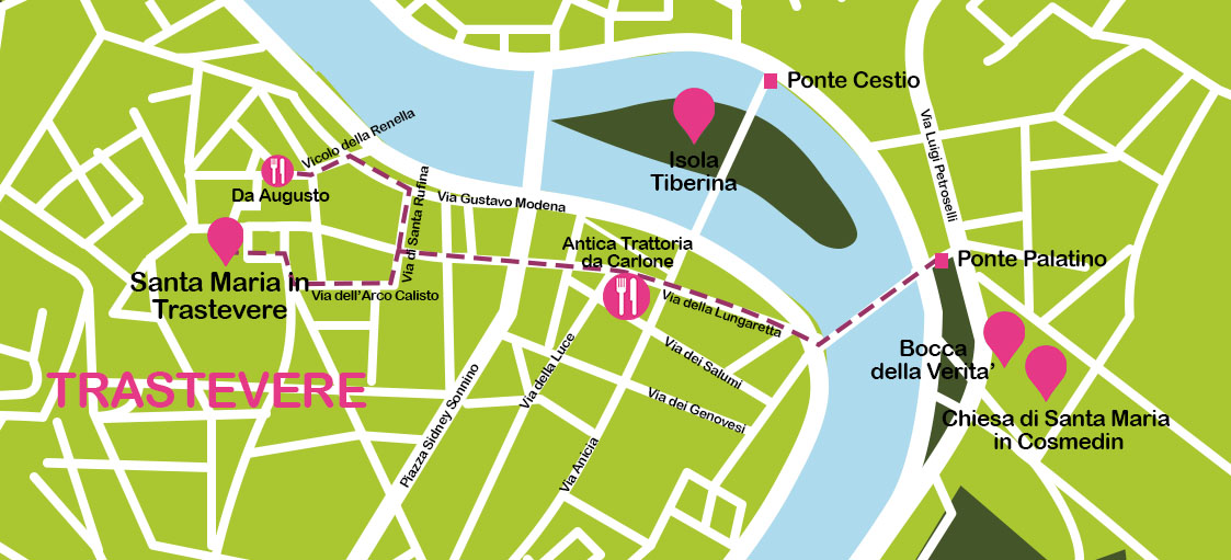 Mapa detallado visitar roma