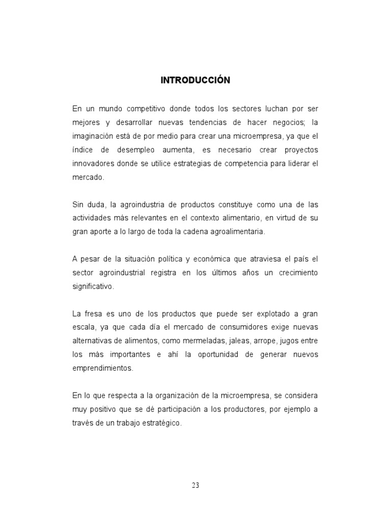 Proyecto de mermelada de fresa pdf